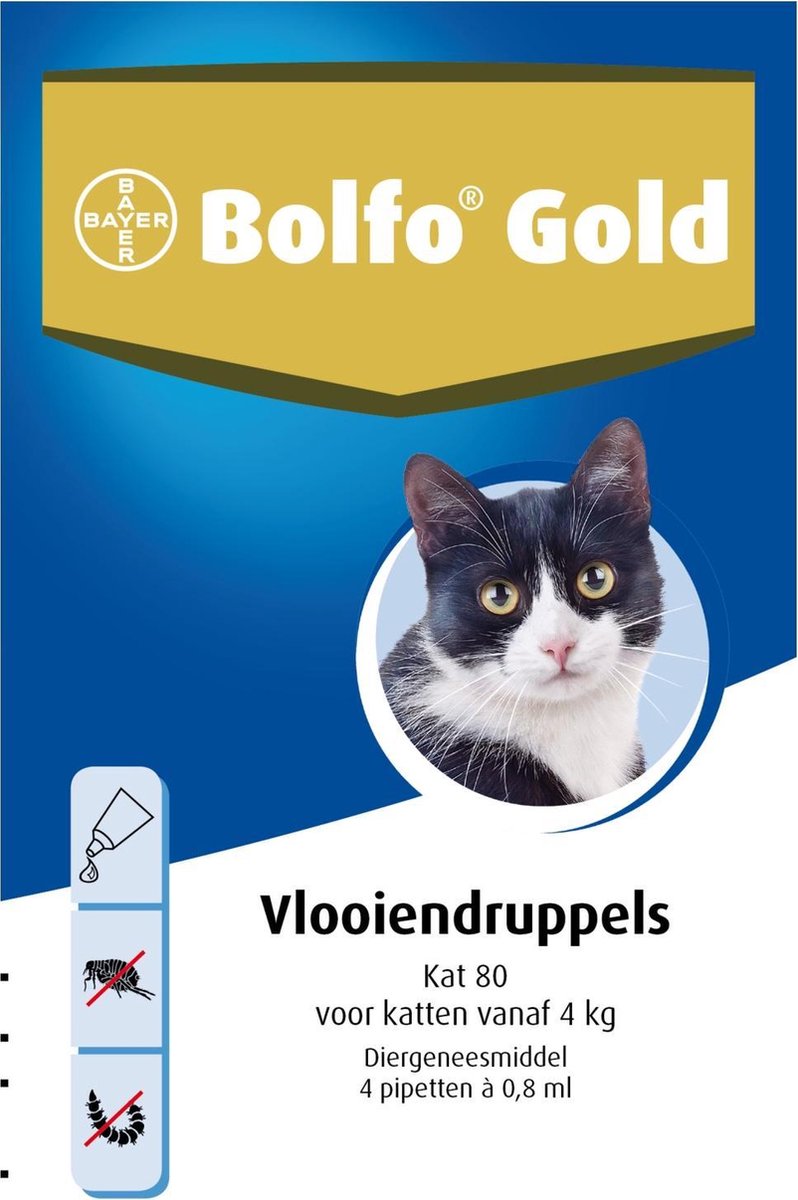 Bolfo Gold 80 Anti Vlooienmiddel